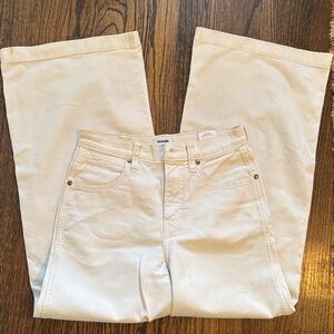 Wrangler Women's Off-White wide leg Jeans